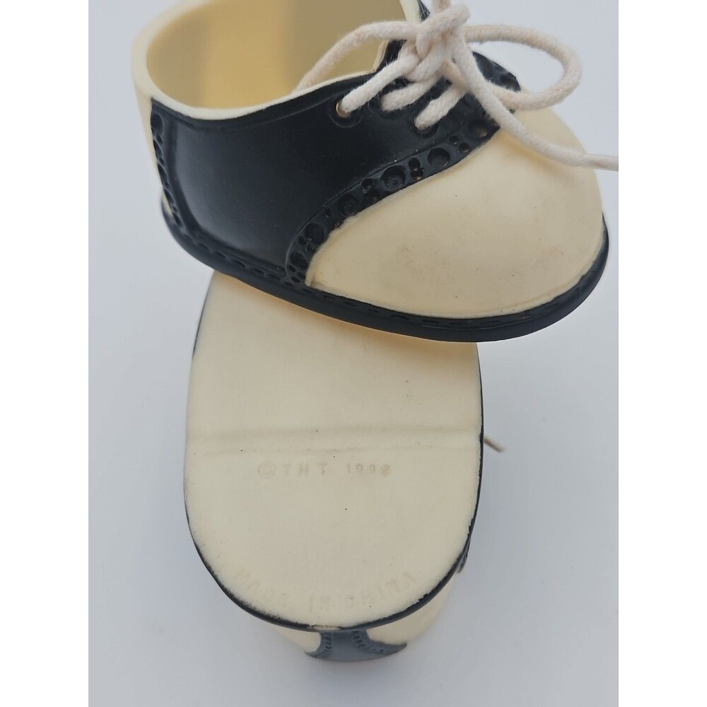 Vintage THT 1992 Doll shoes white and Black 3" Length - Picture 2 of 3